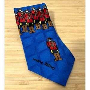 Marc Tetro RCMP Royal Mounted Police Neck Tie Royal Blue